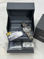 Tag Heuer Carrera Automatic 45mm FULL Titanium CAR2A8A Watch - Box And Papers