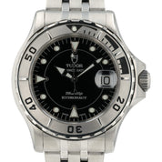 Tudor Hydronaut Prince Date Black Dial Stainless Steel 40mm Automatic Mens 89190