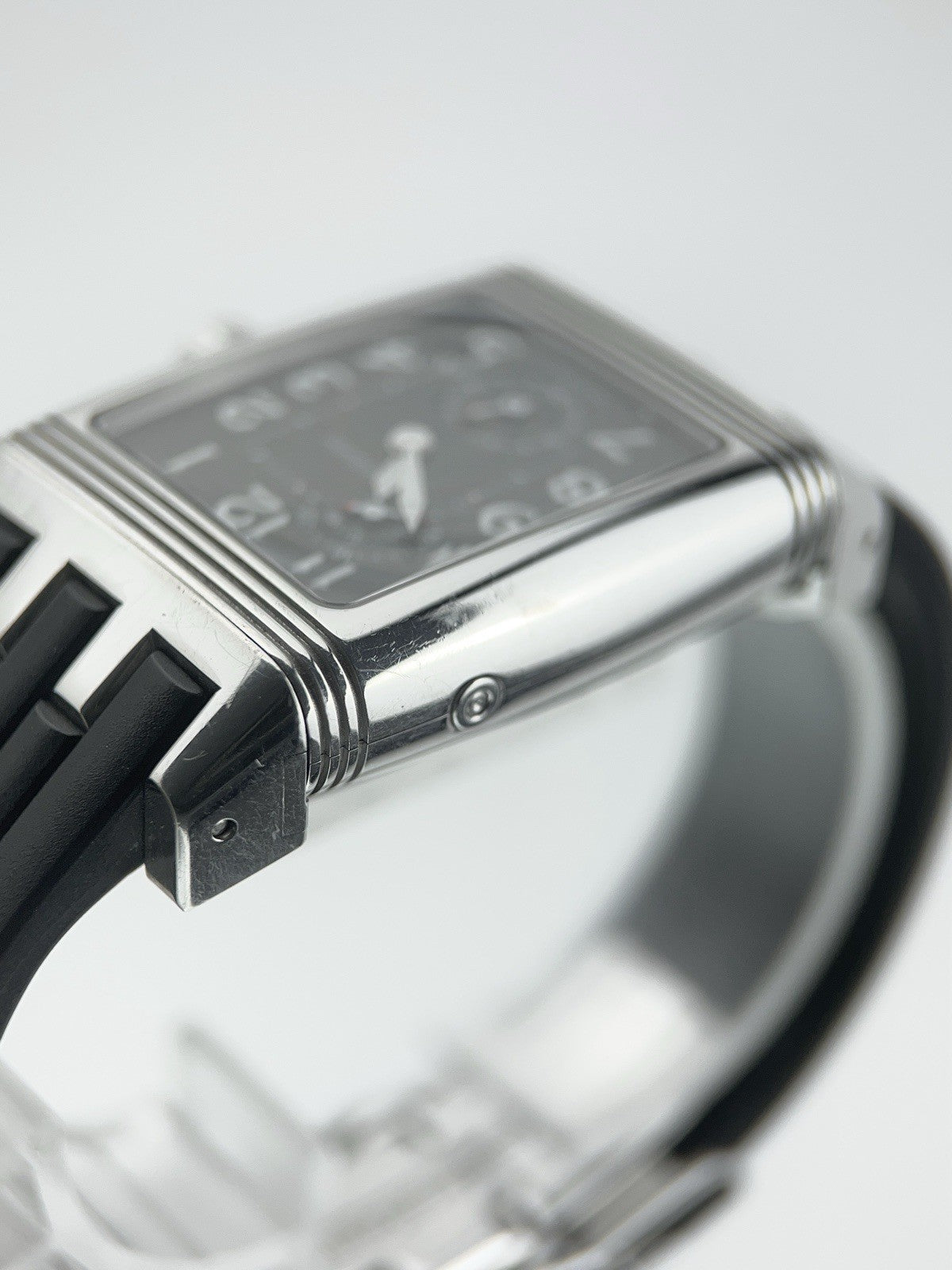 Jaeger-LeCoultre Reverso Steel Grey Dial 28mm Manual Wind Mens Watch Q2948601