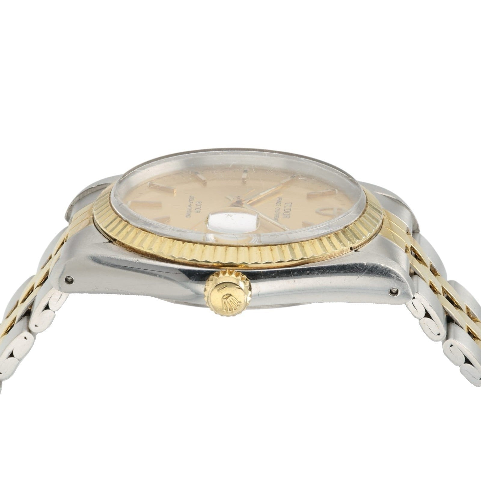 Tudor Prince Oysterdate Champagne Dial Gold & Steel 34mm Automatic Men’s 75203N