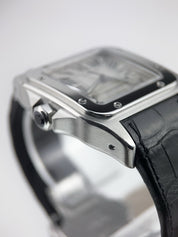 Cartier Santos 100 Stainless Steel Silver Dial 39mm Automatic Mens W20076X8