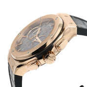Hublot Classic Fusion 18k Rose Gold Black Dial 45mm Auto Mens 525.OX.0180.LR