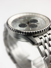 Breitling Navitimer Stainless Steel Silver Dial 41mm Automatic Mens Watch A41322