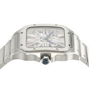 Cartier Santos Skeleton Dial Stainless Steel 40mm Manual Mens Watch WHSA0007