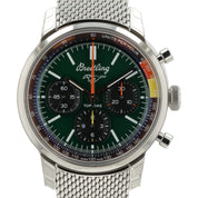NEW 2026 Breitling Top Time Mustang Green Dial Steel 41mm Automatic Men’s Watch