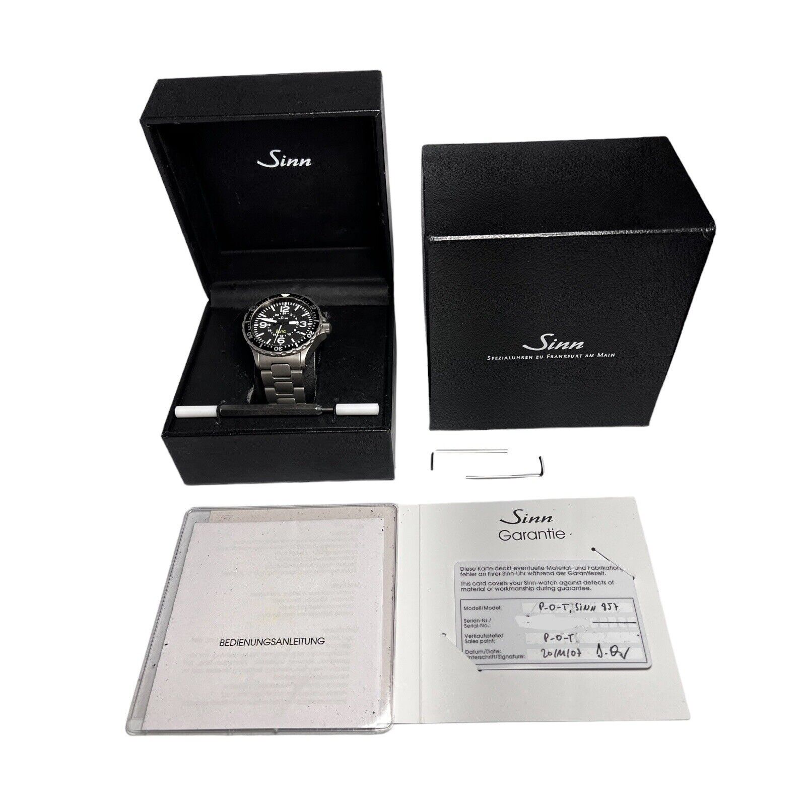 Sinn UTC Automatic 43mm Black Dial Men’s Watch Ref-857 - Box And Papers