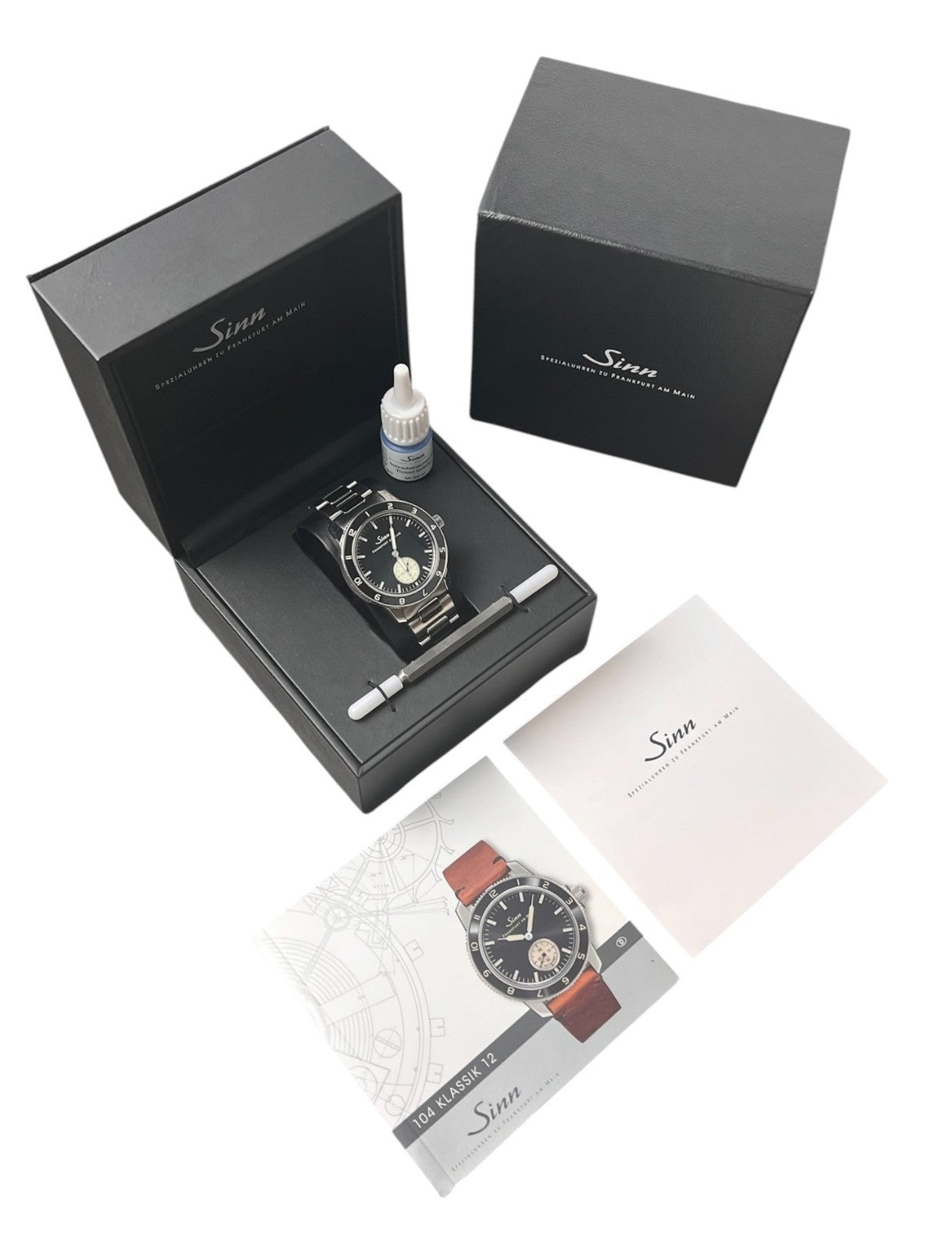 Sinn Pilot Black Dial Stainless Steel 41mm Automatic Mens Watch 104 Klassik 12