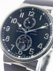 Ulysse Nardin Stainless Steel Black Dial 41mm Automatic Men’s Watch 263-66