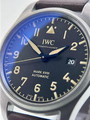 IWC Pilot Mark Titanium Black Dial 40mm Automatic Movement Mens Watch IWC327006