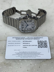 Cartier Santos Stainless Steel Silver Dial 39mm Automatic Men's Watch WSSA0018