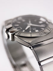 Omega Constellation Stainless Steel Black Dial 38mm Quartz Mens Watch 1513.51.00