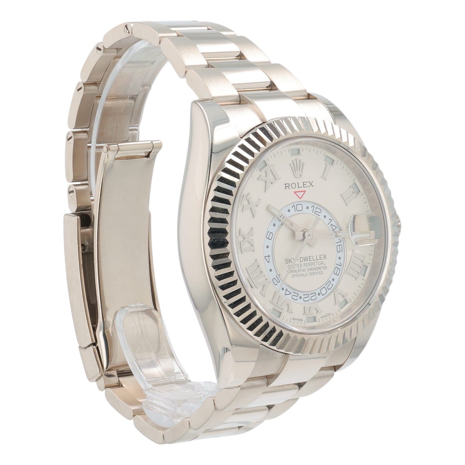 Rolex Sky-Dweller 18k White Gold Ivory Dial 42mm Automatic Men’s Watch 326939