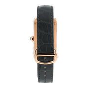 Cartier Tank Americaine Silver Roman Dial 18k Rose Gold Auto Watch WGTA0134