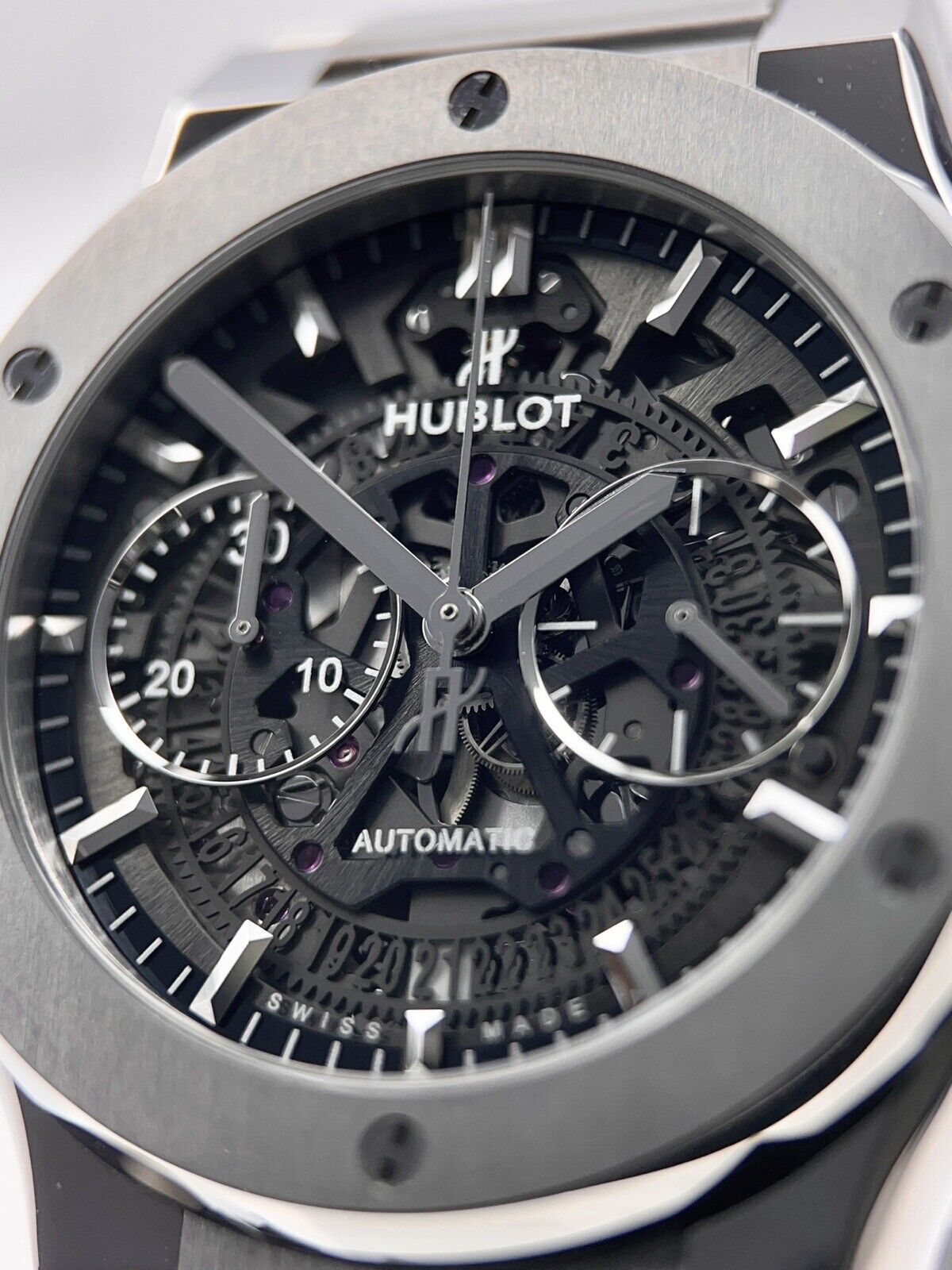 Hublot Classic Fusion Aerofusion Skeleton Automatic Titanium Watch - Box/Papers