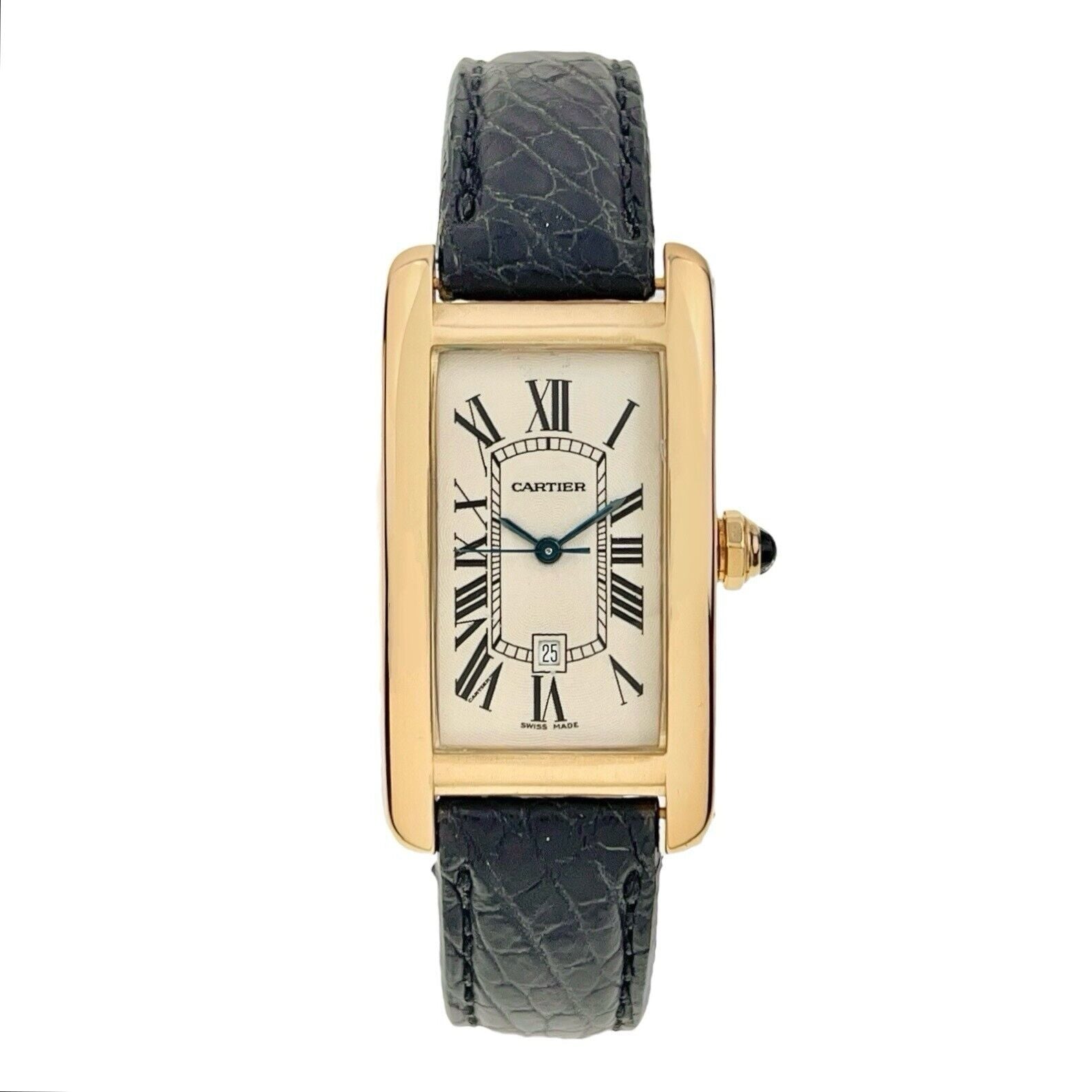 Cartier Tank Americaine 18k Yellow Gold 22mm Automatic Men’s Watch W2603556