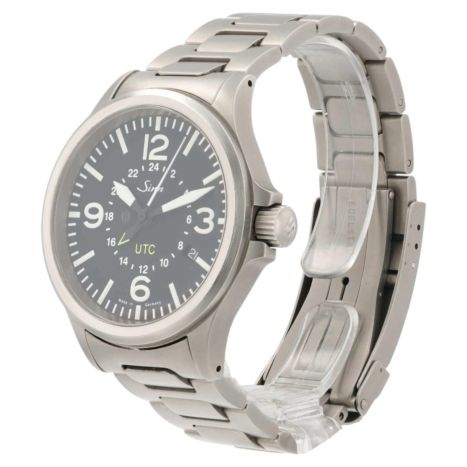 Sinn UTC Black Dial Stainless Steel 40mm Automatic Movement Men’s Watch 856