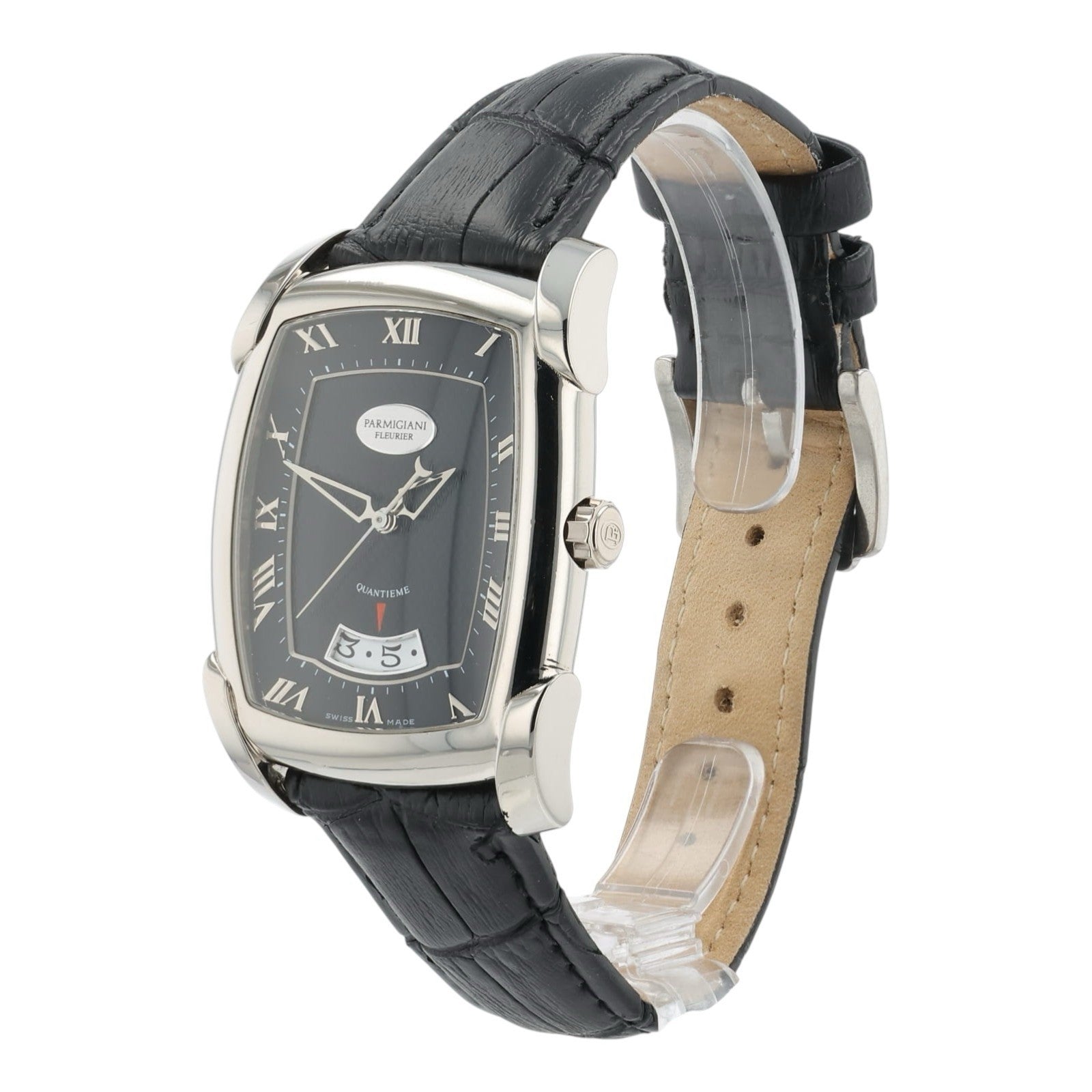 Parmigiani Kalpa Grande Black Dial 18k White Gold 46x36mm Automatic Watch