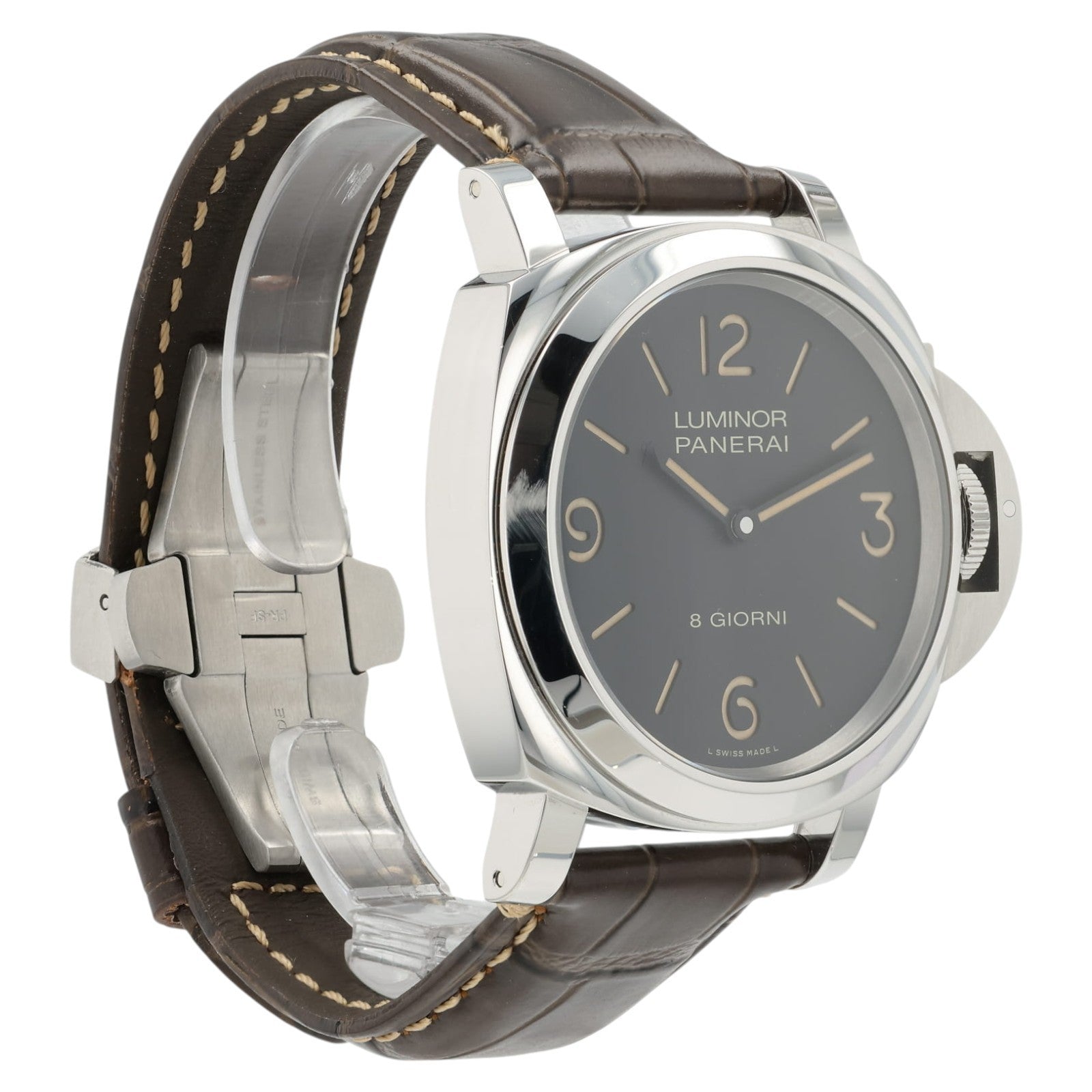 Panerai Luminor Giorni Black Dial Stainless Steel 44mm Manual Watch PAM00914