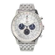 Breitling Navitimer Stainless Steel Silver Dial 41mm Automatic Mens Watch A41322
