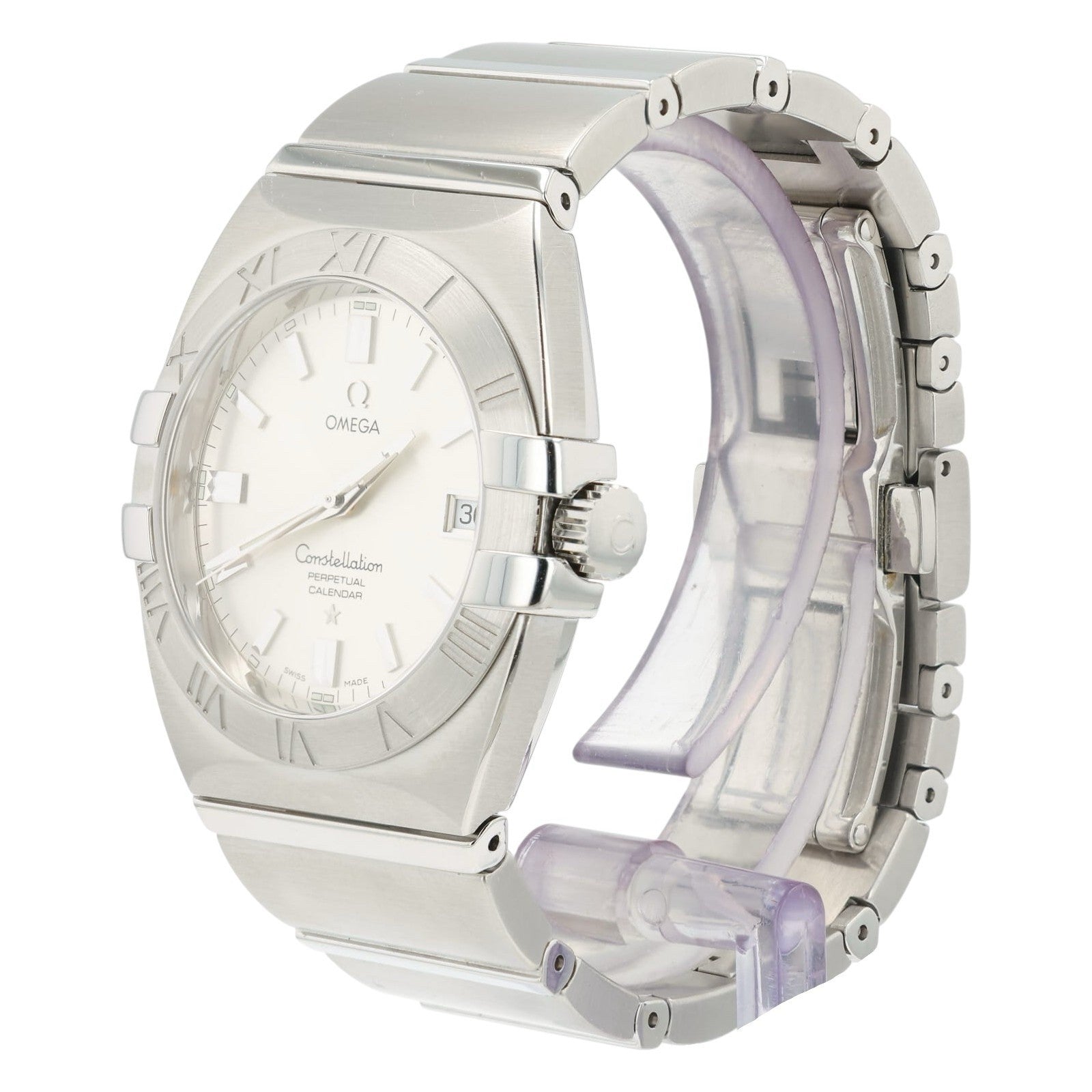 Omega Constellation Silver Dial Stainless Steel 38mm Quartz Men’s 1513.30.00