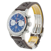 Breitling Top Time Stainless Steel Blue Dial 41mm Automatic Mens Watch AB0176