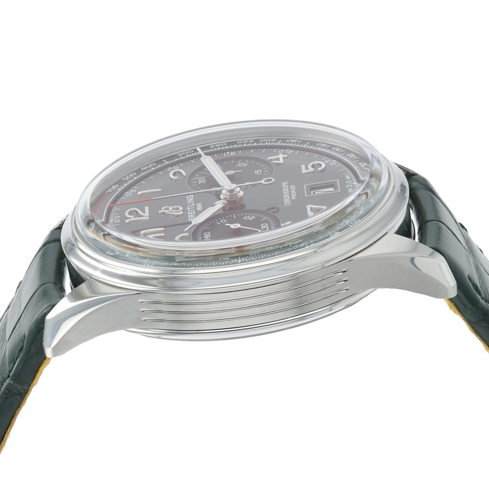 Breitling Premier B01 Stainless Steel Green Dial 42mm Automatic Mens AB0145