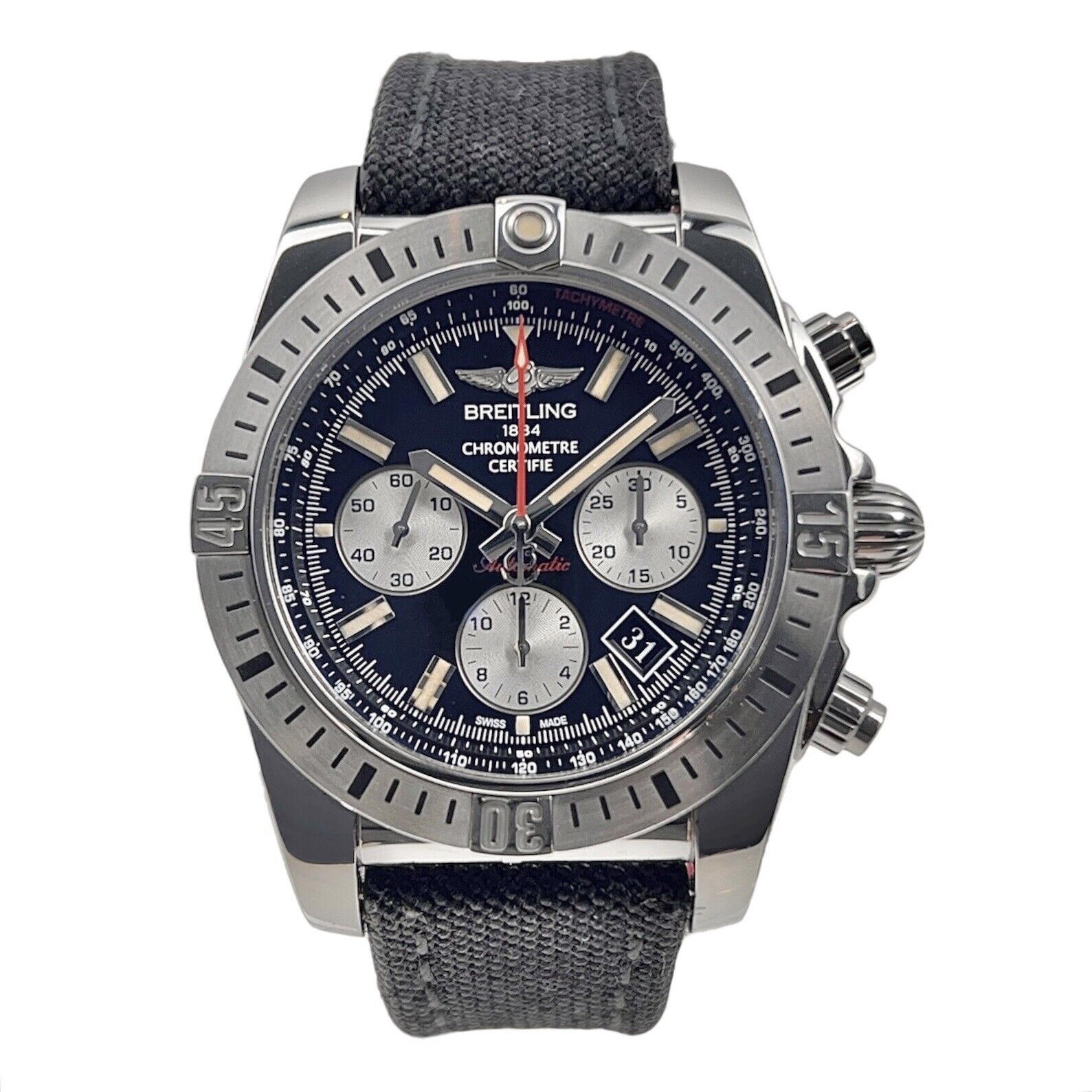 Breitling Chronomat 44mm 30th Anniversary Chrono Automatic Date Watch Box Papers