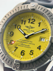 Breitling Avenger Seawolf Titanium Yellow Dial 44mm Automatic Men's Watch E17370