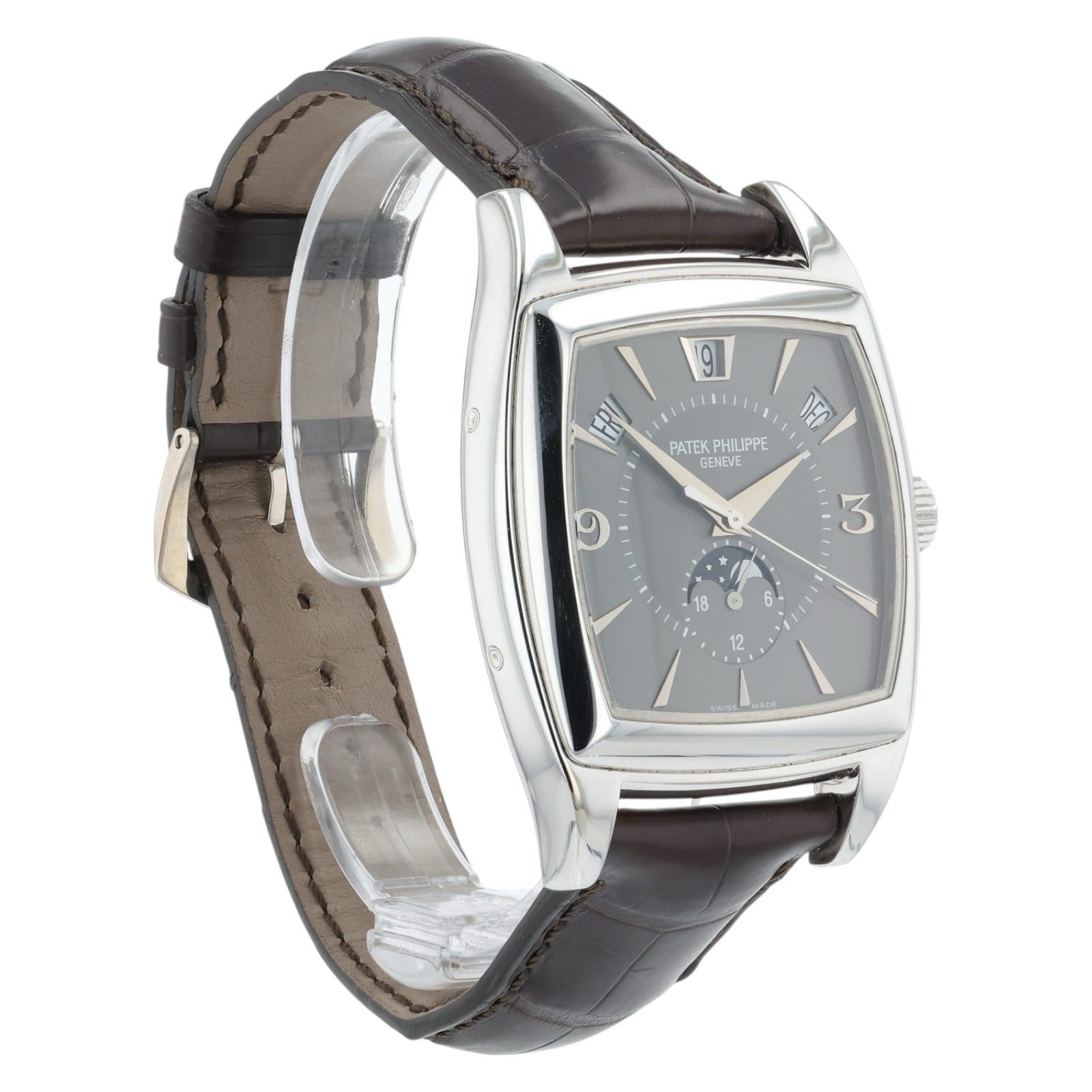 Patek Philippe Gondolo 18k White Gold Grey Dial 38mm Automatic Men’s 5135G-010