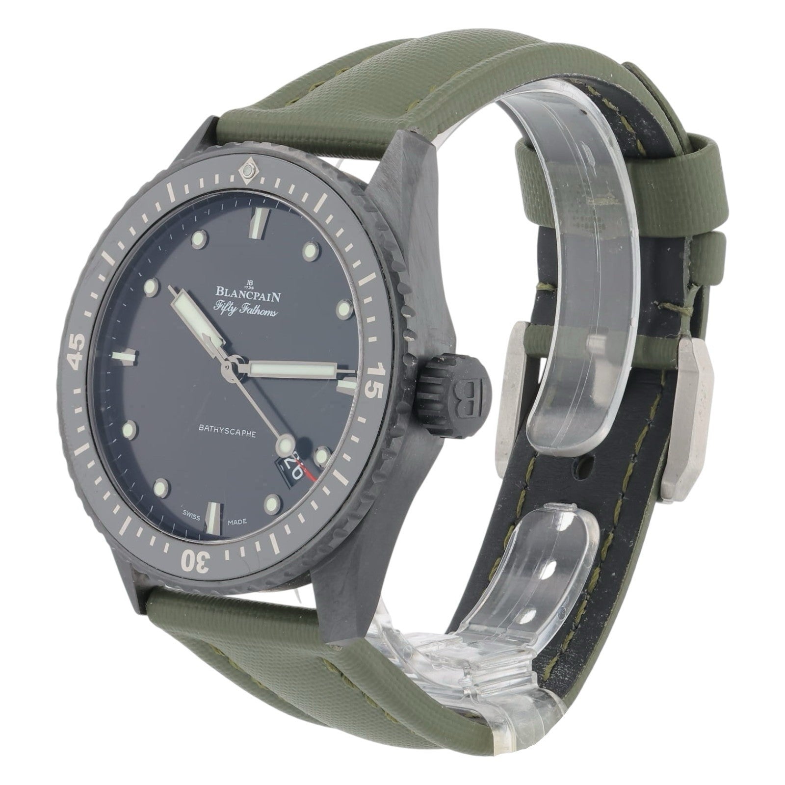 Blancpain Fifty Fathoms Ceramic Black Dial 43mm Automatic Men’s Watch 5000 0130