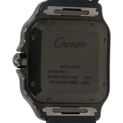 2024 Cartier Santos Stainless Steel Black Dial 40mm Automatic Watch WSSA0039