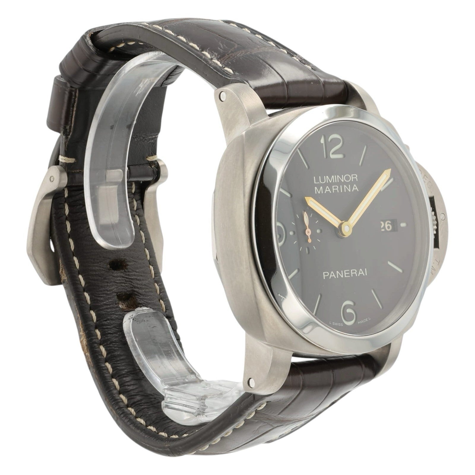 Panerai Luminor Marina Brown Dial Titanium 44mm Automatic Men’s Watch PAM00351