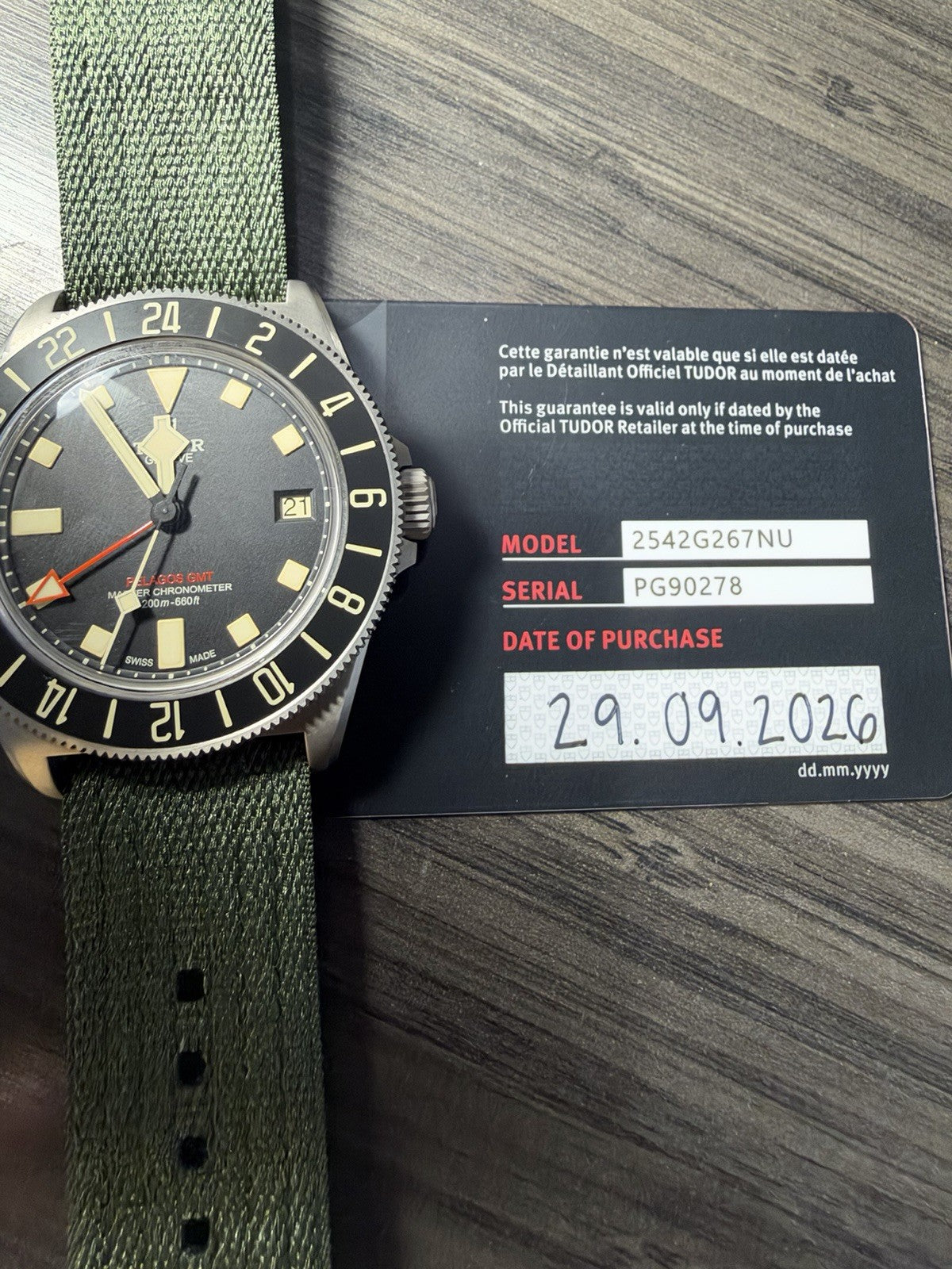 9/2026 Tudor Pelagos FXD GMT Titanium Black 42mm Auto Mens Watch 2542G247NU