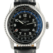 Breitling Aviator 8 Black Dial Stainless Steel 43mm Automatic Mens Watch AB3521