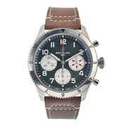 NEW Breitling Classic Avi Steel Green Dial 42mm Automatic Mens Watch A23380