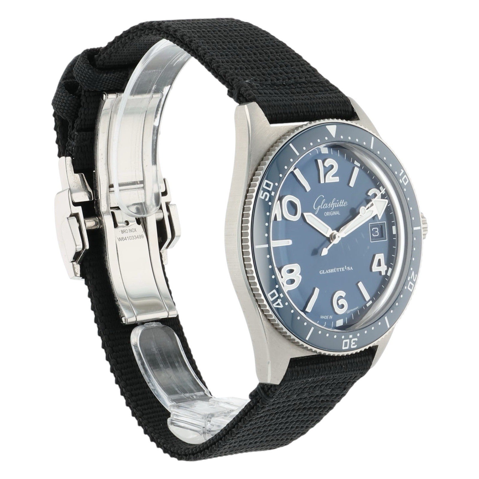 Glashutte Original SeaQ Steel Blue Dial 39.5mm Automatic Men’s 1-39-11-09-81-34