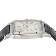 Cartier Santos Dumont Silver Dial Steel 46x33mm Manual Wind Mens Watch WSSA0032
