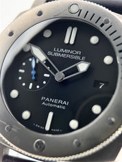 Panerai Luminor Submersible Titanium Black Dial 47mm Automatic Watch PAM01305