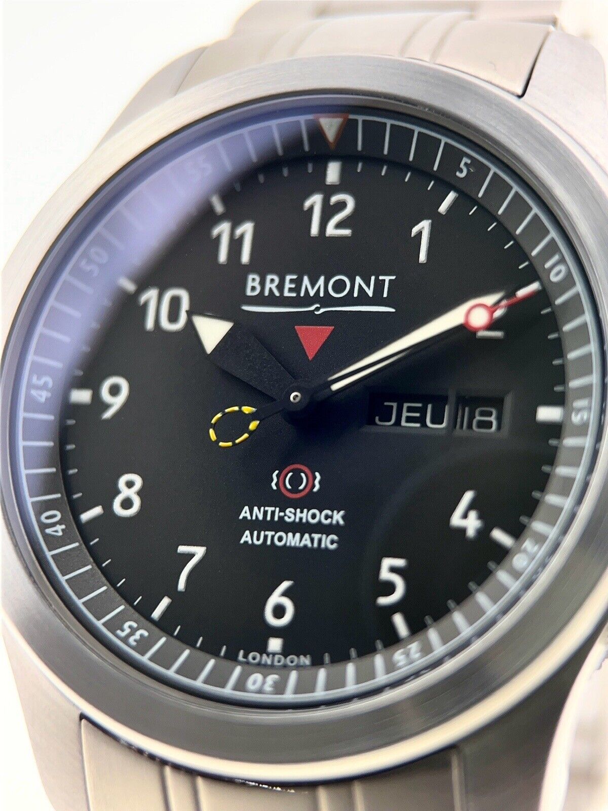 Bremont MBII Steel Black 43mm Automatic Men’s Watch BE-93-2AE W/ Box