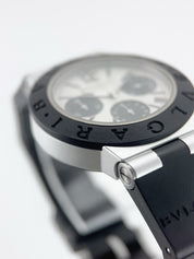 Bulgari Diagono Stainless Steel Silver Dial 38mm Automatic Men's Watch AC38TA