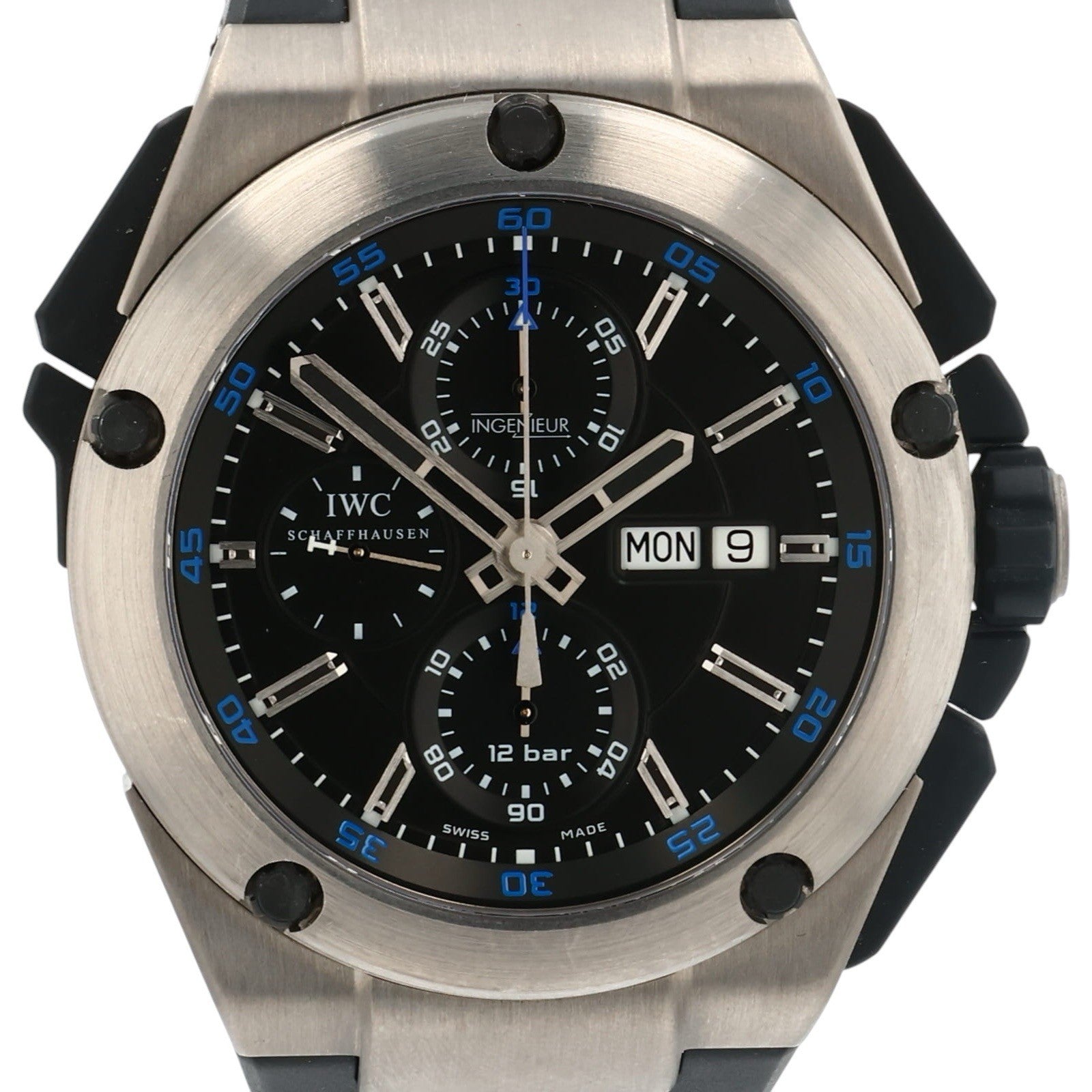 IWC  Ingenieur Double Chronograph Split Titanium 45mm Auto Men's Watch IW37650
