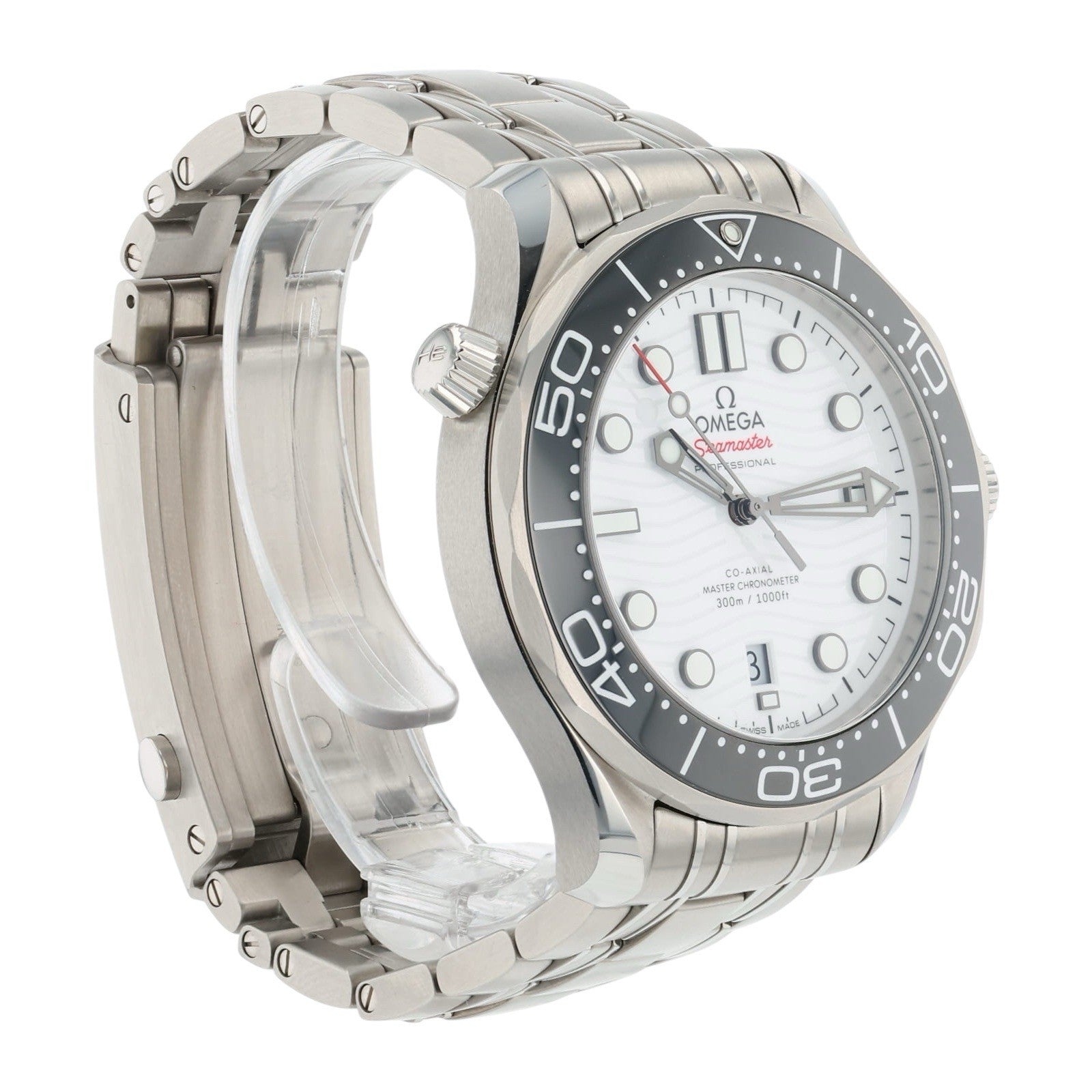 Omega Seamaster Diver Steel White Dial 42mm Automatic Mens 210.30.42.20.04.001