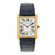 Cartier Tank 18k Yellow Gold and Steel 27mm Quartz Men’s Watch W5200004