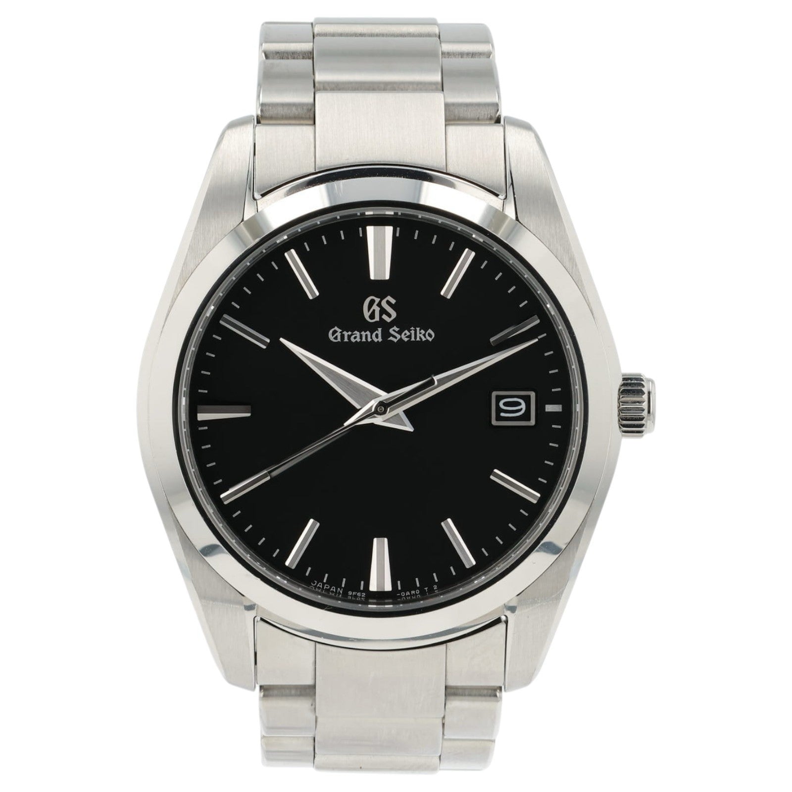 Grand Seiko Heritage Collection Black Dial Steel 37mm Quartz Mens Watch SBGX261G