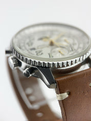 Breitling Montbrillant Chrono Steel White Dial 41mm Automatic Men's Watch A43030