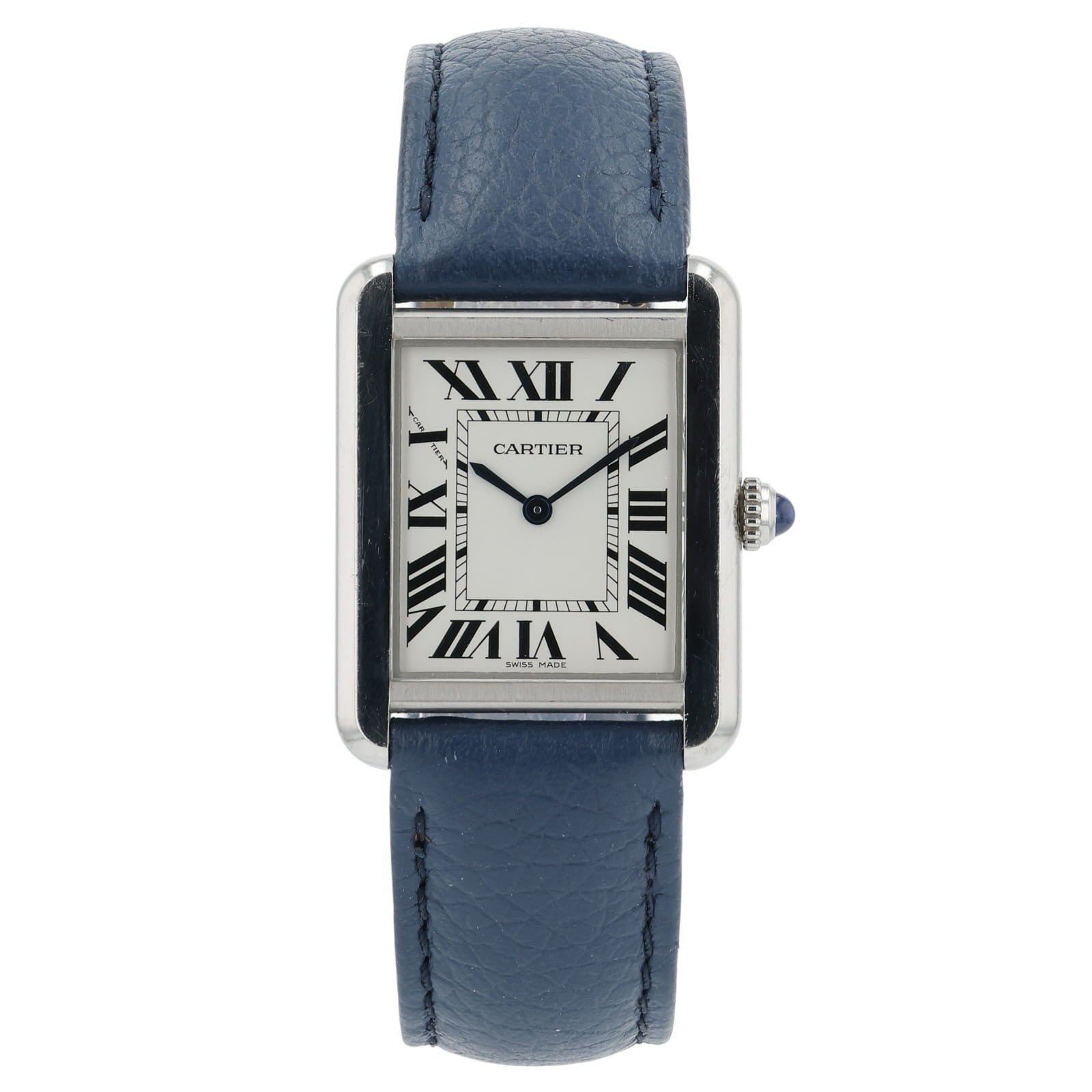 Cartier Tank Solo Silver Dial Stainless Steel 31x24mm Quartz Women’s WSTA0030