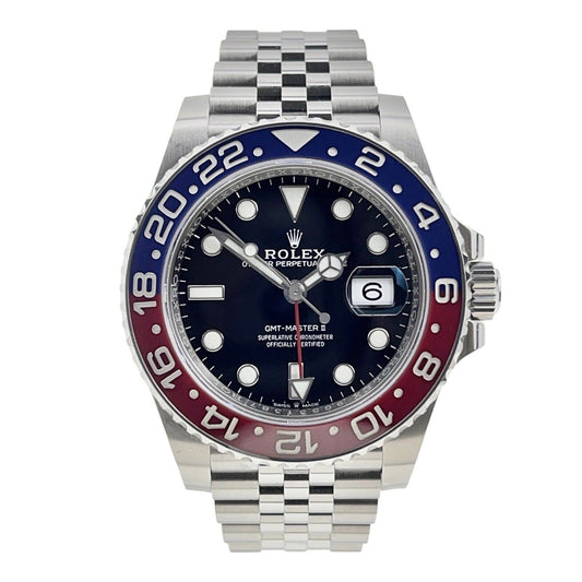 Rolex Pepsi GMT-Master II Stainless Steel Red Blue 40mm Automatic Men’s Watch