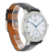 IWC Portuguese 8 Days Steel White Dial 43mm Manual Wind Mens Watch IW510212