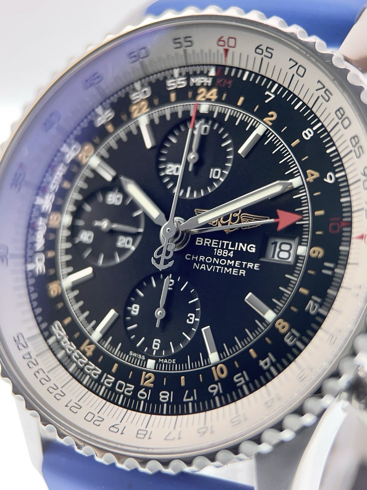 Breitling Navitimer Stainless Steel Black Dial 46mm Automatic Men’s Watch A24322