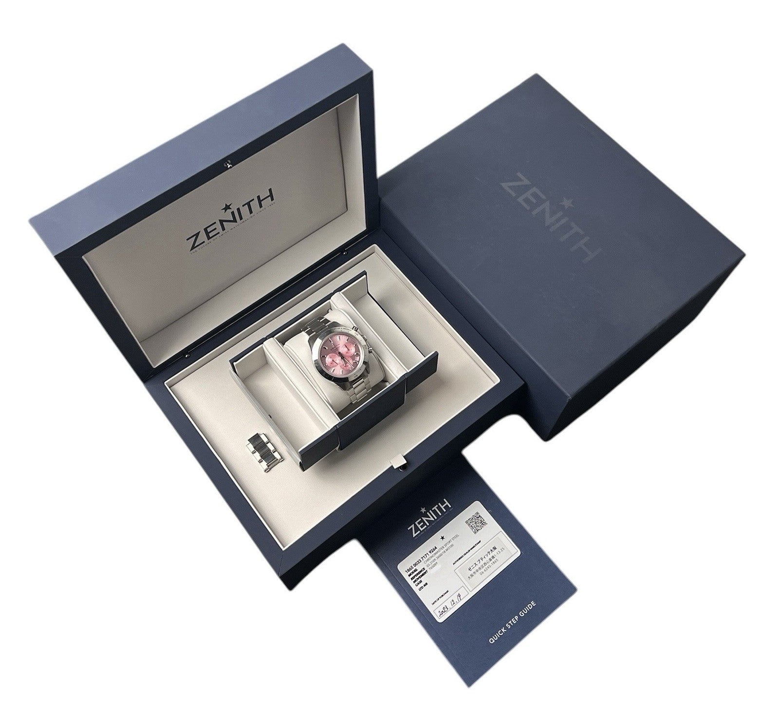 Zenith Chronomaster Sport Pink Dial Steel 41mm Automatic Mens Watch 03.3109.3600